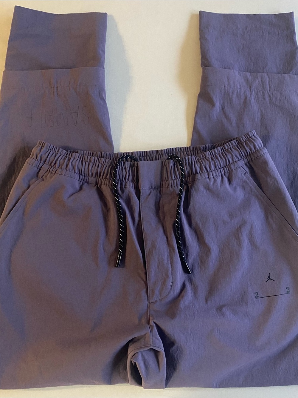 Jordan Nike SAMPLE Pants Men MED Slim Tapered Nylon Woven Sportswear Zip Off